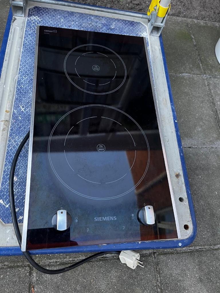 Keramische kookplaat (SIEMENS), Ophalen, Gebruikt, Keramisch, 3 kookzones of minder