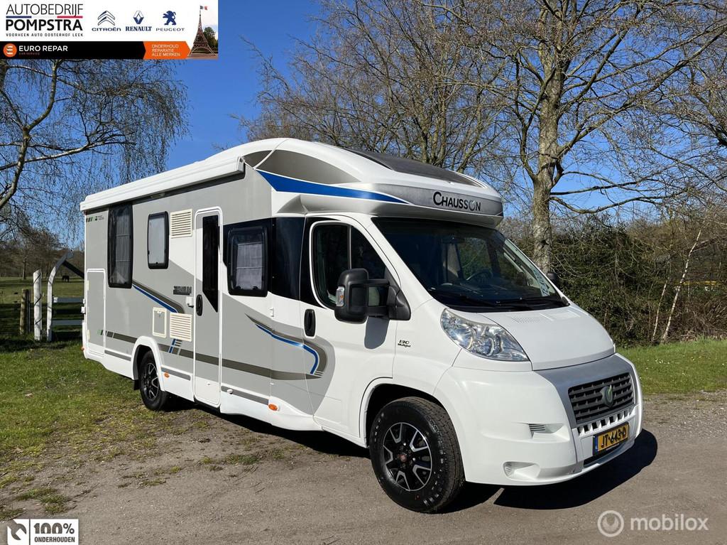 Chausson TITANIUM 728EB/4 PERSOONS/2x AIRCO/QUEENSBED/HEFBED, Caravans en Kamperen, Campers, Chausson, Airbags, 7 tot 8 meter