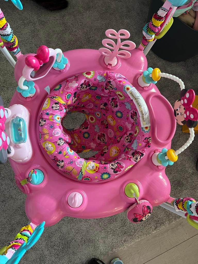 Bright starts baby activity jumper minnie mouse, Ophalen, Zo goed als nieuw, Overige typen