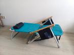 Strandstoel 5 standen met draagbanden (rug), Ophalen, Zo goed als nieuw, Aluminium, Verstelbaar