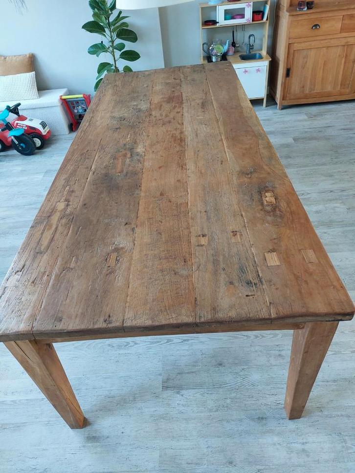 Eettafel, Huis en Inrichting, Tafels | Eettafels, Gebruikt, 200 cm of meer, Rechthoekig, Ophalen