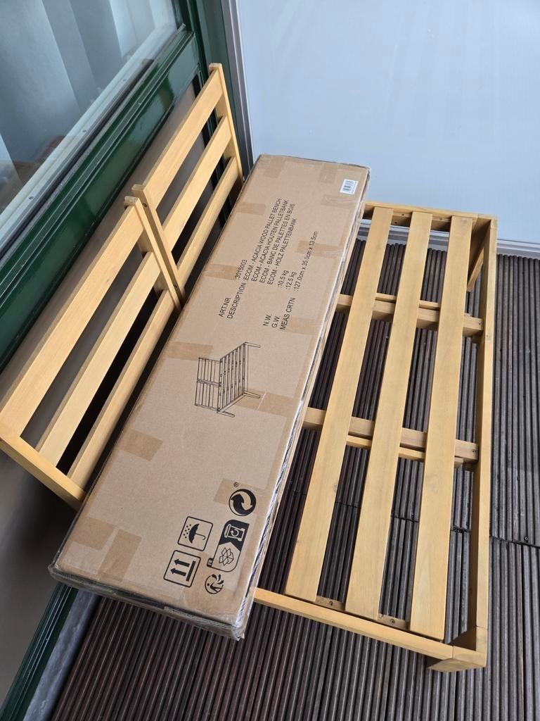 Action Palletbank 1x klaar en 1x in doos nieuw, Ophalen, Nieuw