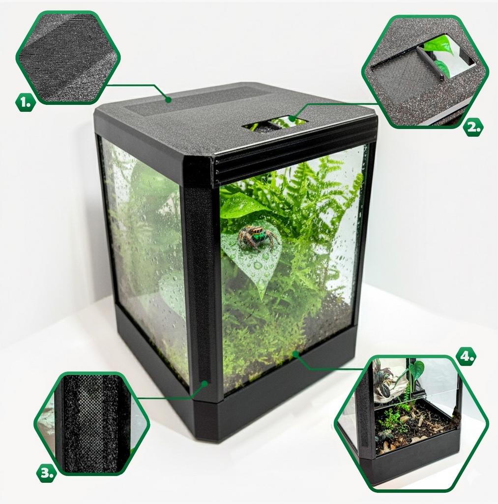 Uniek Nano Terrarium - nieuw, Dieren en Toebehoren, Reptielen en Amfibieën | Toebehoren, JVO3Ddesign, Jvo.3ddesign@gmail.com, Ophalen of Verzenden