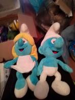 2 smurfen knuffels te koop, Verzamelen, Smurfen, Ophalen, Zo goed als nieuw, Poppetje, Figuurtje of Knuffel