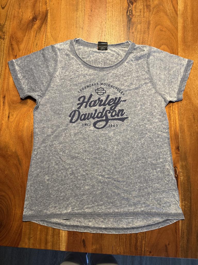 Origineel Harley Davidson t-shirt, Maat 38/40 (M), Harley Davidson, Blauw, Ophalen of Verzenden