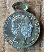 draagpenning op het 25-jarig inhuldigingsfeest Willem III, Ophalen, Overige materialen, Nederland