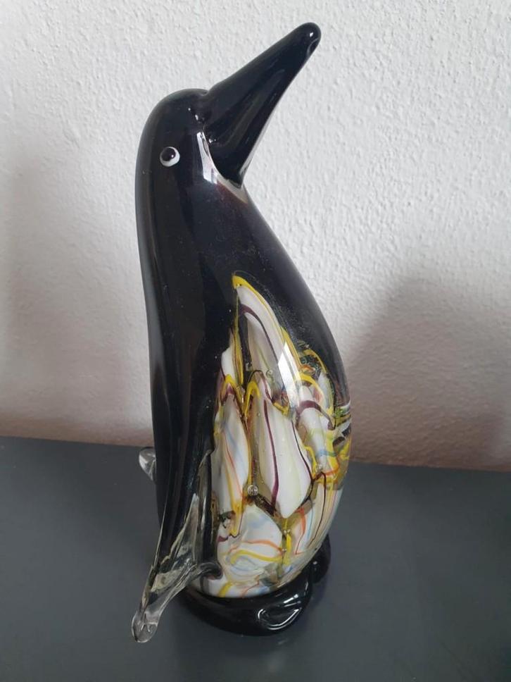 Pinguïn - Glas beeld - ophalen, Antiek en Kunst, Antiek | Glas en Kristal, Ophalen of Verzenden