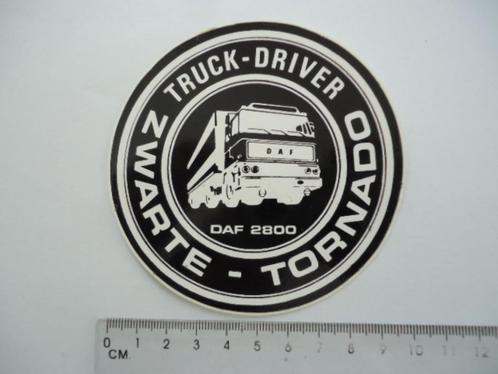 sticker oud DAF 2800 Zwarte Tornado piraat truck zender retr, Verzamelen, Stickers, Zo goed als nieuw, Bedrijf of Vereniging, Verzenden