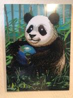 Diamond painting panda in lijst, Zo goed als nieuw, Ophalen