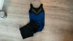 Blauw turnpakje, Sport en Fitness, Turnen, Blauw, Zo goed als nieuw, Turnpak(je), Kindermaat 122 t/m 140