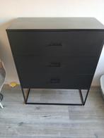 Zwarte metalen kast, Huis en Inrichting, Kasten | Ladekasten, Ophalen, 50 tot 100 cm, Zo goed als nieuw, Minder dan 100 cm