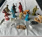 Vintage kerstgroep kerststal figuren, Diversen, Kerst, Ophalen of Verzenden, Gebruikt