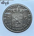 Zilveren rijksdaalder. 1846. Getax. Echtheid, waarde., Zilver, Ophalen of Verzenden, Losse munt, 2½ gulden