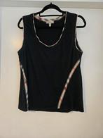 Burberry zwarte top mt xl, Verzenden, Zwart, Maat 46/48 (XL) of groter, Zo goed als nieuw
