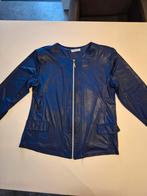 Mooi blauw leatherlook jasje - Magna - maat 44/46, Kleding | Dames, Blauw, Maat 46/48 (XL) of groter, Ophalen of Verzenden, Jasje