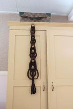 Macramé met koperen bellen  vintage  mooie klank, Ophalen of Verzenden, Gebruikt