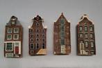 4 koelkastmagneetjes Amsterdamse pandjes 8,5 cm hoog, Verzamelen, KLM Huisjes, Ophalen of Verzenden, Zo goed als nieuw