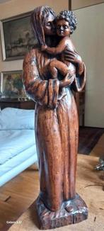 Houten Madonna beeld., Antiek en Kunst, Kunst | Beelden en Houtsnijwerken, Ophalen of Verzenden