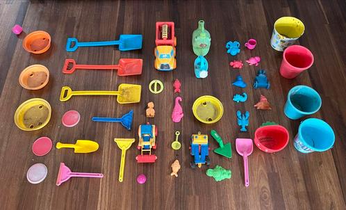 Speelgoed Zandbak/Strand - Emmer, Schep, Vormpjes, Kinderen en Baby's, Speelgoed | Overig, Gebruikt, Jongen of Meisje, Ophalen