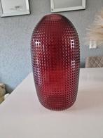 Vaas grote rode kleur glas, Huis en Inrichting, Woonaccessoires | Vazen, Ophalen, Minder dan 50 cm, Rood, Glas