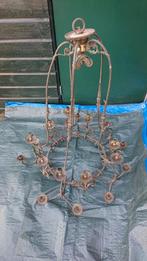 Antieke metalen koper? kroonluchter voor kaarsen klusproject, Ophalen