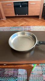 Fissler ( met Kerst) ,roestvrijstaal ruitjeskoekenpan, 28 cm, Ophalen, Gebruikt, Rvs, Koekenpan of Braadpan