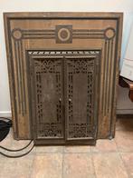 Haardplaat Jugendstil jaren 20 30 art deco €175, Ophalen of Verzenden, Zo goed als nieuw, Vrijstaande haard, Houthaard