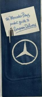 1966 Mercedes European Delivery Pocket Guide Brochure USA, Gelezen, Ophalen of Verzenden, Mercedes