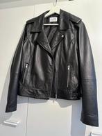 Zwarte leren jas By-Bar - Maat L, Ophalen of Verzenden, Zo goed als nieuw, Maat 42/44 (L), Zwart