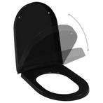 Toiletbril toilet zitting softclose wcbril zwart GRTS BEZORG, Verzenden, Nieuw, Zwart, Overige typen
