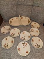 Mooie Antieke Gebaksset Maastrichts aardewerk, Antiek en Kunst, Ophalen of Verzenden