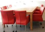 Teakhouten tafel 8 persoons vierkant, Antiek en Kunst, Ophalen