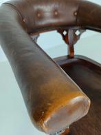 Engelse Victoriaanse Mahoniehouten Bureaustoel library chair, Ophalen of Verzenden