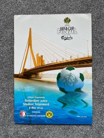 UEFA CUP FInale 2002 programma Feyenoord - Bor Dortmund beschikbaar voor biedingen