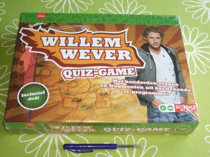 Nieuw in seal: Willem Wever Quiz game - inclusief DVD!, Hobby en Vrije tijd, Gezelschapsspellen | Bordspellen, Nieuw, Een of twee spelers