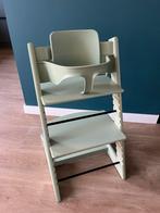 Stokke Tripp Trapp Groen + Babyset, Kinderen en Baby's, Kinderstoelen, Ophalen, Gebruikt, Meegroeistoel, Aanschuifbaar