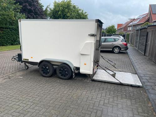 Gesloten trailer met elektrische / hydraulische laadklep, Auto diversen, Aanhangers en Bagagewagens, Gebruikt, Ophalen