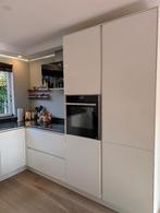 Witte hoogglans greeploze hoekkeuken + NEFF GEDEMONTEERD, Wit, Hoekkeuken, Ophalen of Verzenden, Zo goed als nieuw