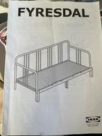 Ikea Fyresdal bed, Huis en Inrichting, Ophalen, Verstelbaar, Eenpersoons, Zwart