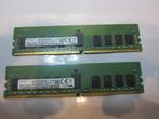 2 x 16 Gig ECC Geheugen., 32 GB, Server, DDR4, Ophalen of Verzenden
