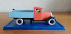 De rode vrachtwagen Kuifje auto #Tintin 1:43 de Blauwe Lotus, Ophalen of Verzenden, Kuifje, Zo goed als nieuw, Beeldje of Figuurtje