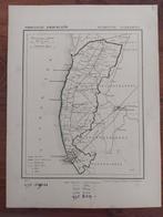 3 / Barradeel met oa Harlingen Franker litho 1865 J. Kuyper, Ophalen of Verzenden