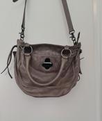 Leren tas claudio ferrici, Ophalen of Verzenden, Zo goed als nieuw, Grijs, Schoudertasje