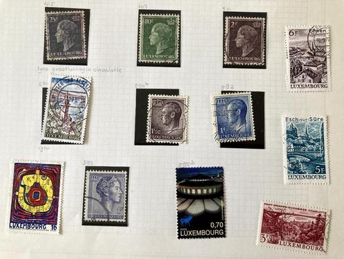 postzegels luxemburg, Postzegels en Munten, Postzegels | Europa | Overig, Gestempeld, Luxemburg, Ophalen of Verzenden