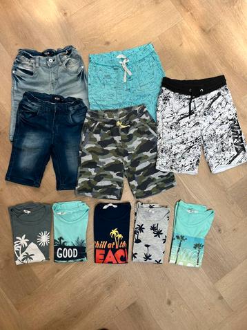 Setje zomerkleding jongens maat 140 beschikbaar voor biedingen