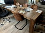 Massief Eikenhouten Eetkamertafel – 240 x 100 x 77,5 cm, Ophalen, Eikenhout, 200 cm of meer, 50 tot 100 cm