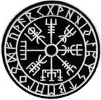 Kompas Compas Vegvisir stoffen opstrijk patch embleem, Verzenden, Nieuw, Shirt