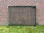 2x ijzeren poort + 1x paal, Tuin en Terras, 100 tot 150 cm, 100 tot 150 cm, Gebruikt, IJzer