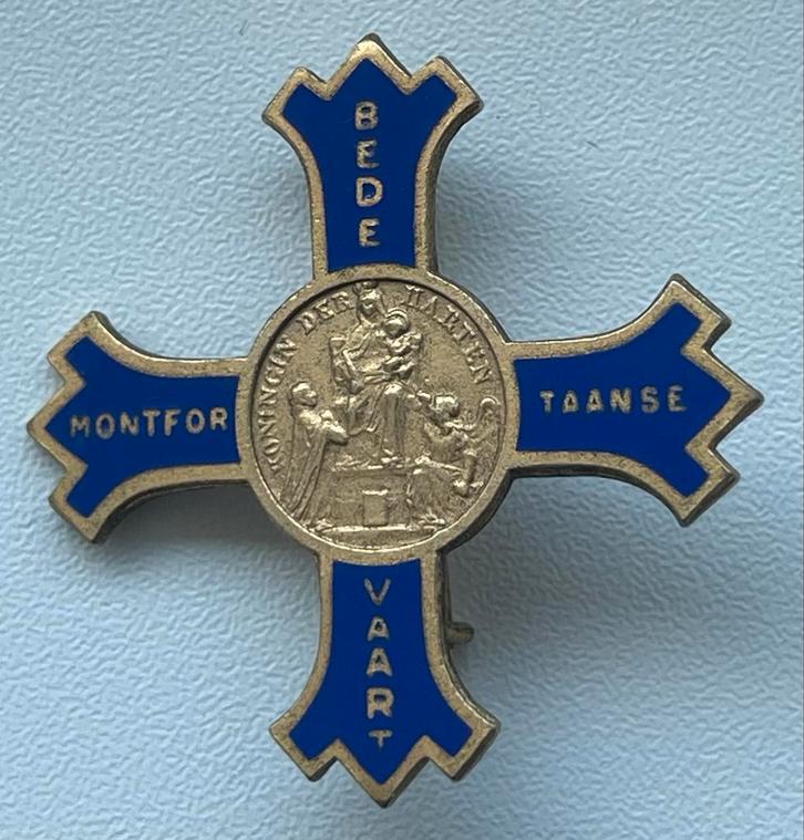 Montfortanen Bedevaart Kruis, Antiek en Kunst, Antiek | Religie, Verzenden