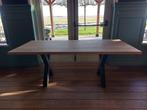 Eiken houten tafel (2m x 0,9m x 0,77m), 50 tot 100 cm, 150 tot 200 cm, Rechthoekig, Zo goed als nieuw